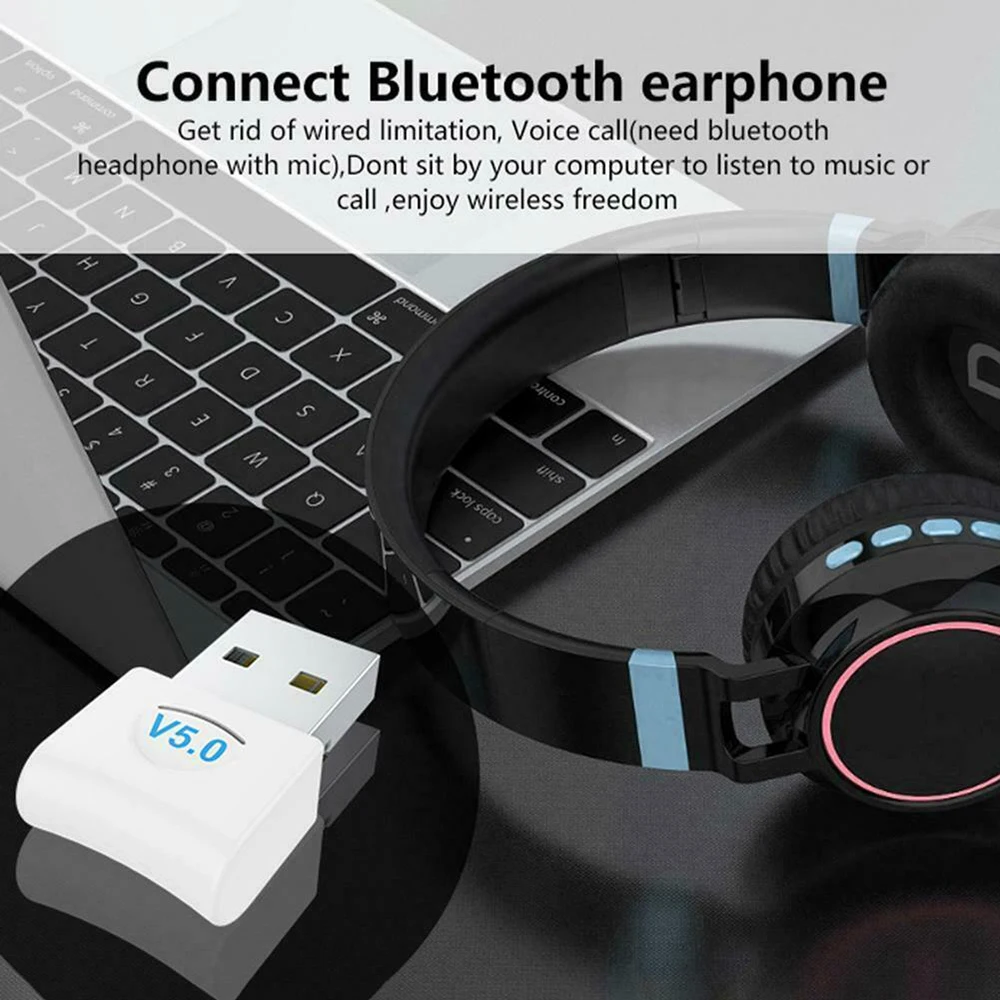 USB Bluetooth 5,0 адаптер настольный беспроводной WiFi Аудио приемник передатчик ключ для PS4 компьютерная мышь Aux аудио динамик музыка