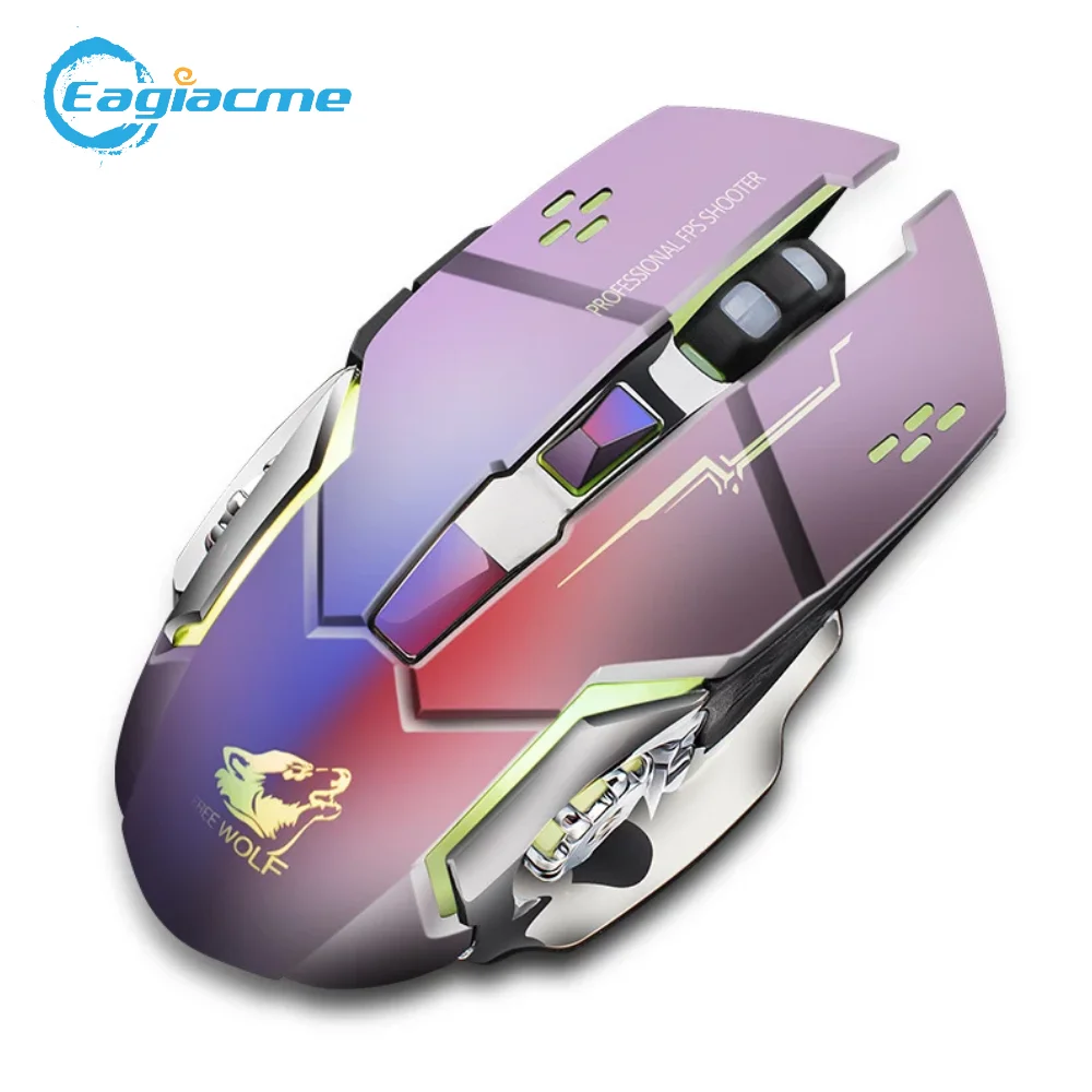 

X8 2.4Ghz Wireless Charging Professional Gaming Mouse Silent Mouse Light 6 Button Mechanical mouse USB Computer Mouse For PUBG