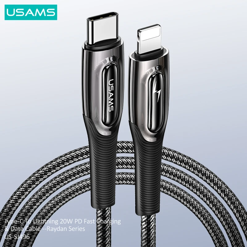 Usams Pd w Type C To Lightning Cable For Iphone 12 Mini Pro Max 11 Max