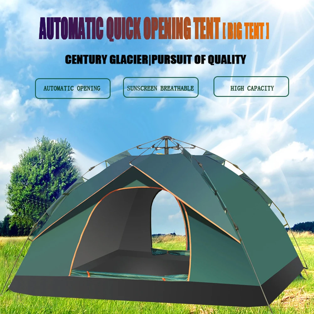 Carpas plegables de playa, carpa emergente automática para 1 2 personas, toldo impermeable a prueba de viento protector solar para acampar al aire libre o viajar|Tiendas| - AliExpress