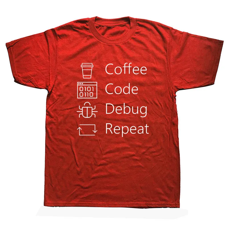 Забавные футболки с надписью «I Can't KEEP CALM I'M DEBUGGING», мужские летние футболки с коротким рукавом и круглым вырезом, хлопковая Футболка программиста кофейного кода, унисекс