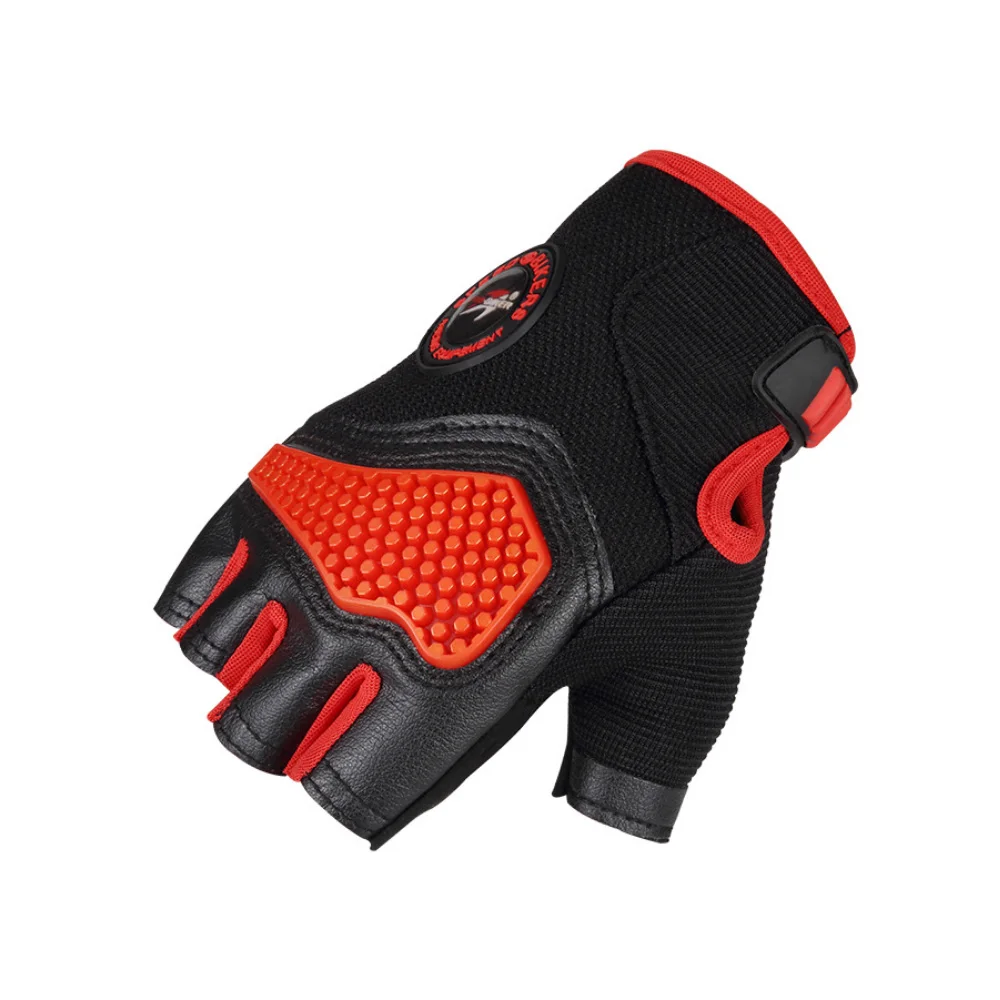 Sports Racing Cycling Motorcycle MTB Bike Bicycle Gel Half Finger Gloves M/L/XL Size Black/ Red Color Optional