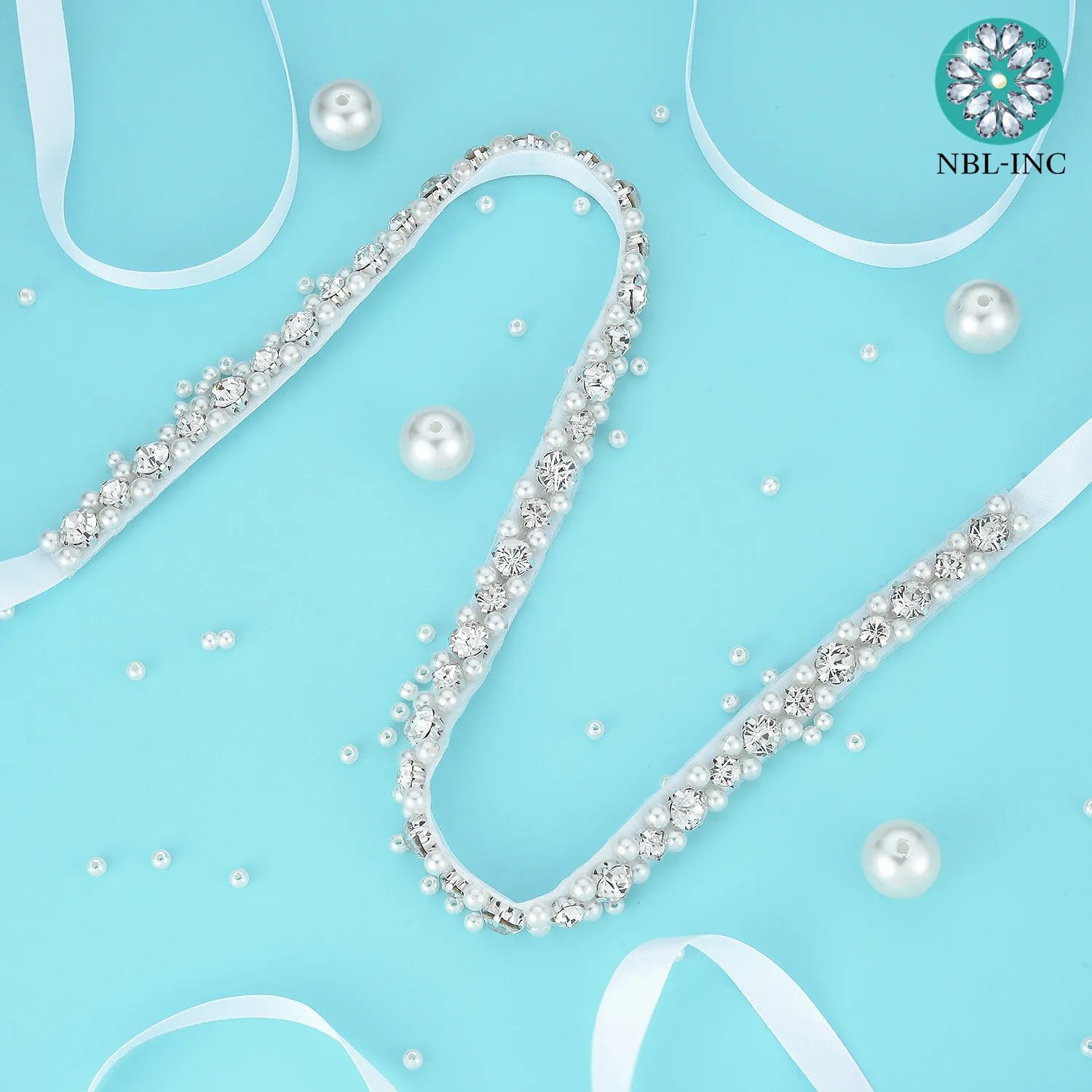 1PC Rhinestone Bridal belt crystal diamond pearl wedding dress accessories belt sash bridal waistband bridal dress decoration