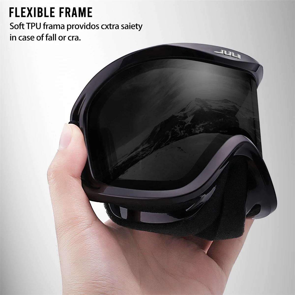 Lunettes De Ski Enfant 3-12 Ans - Double Lentille Anti-buée - UV400 - Compatible Casque OTG - Verres Miroir Colorés