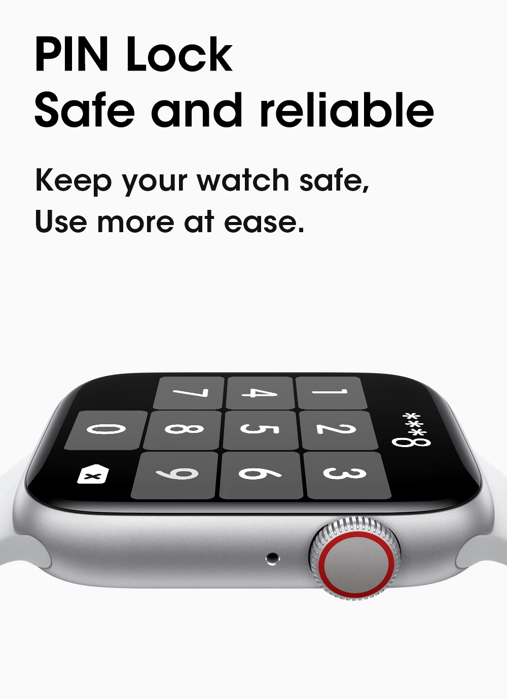 W37 Smart Watch Series 7 Bluetooth Call 1.75 Inch 320*385 IP68 Waterproof Customize Dials Face - ANKUX.COM