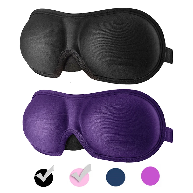 New Eye Mask for Sleeping 3D Contoured Cup Blindfold Concave Molded Night  Sleep Mask Block Out Light with Women Men - AliExpress