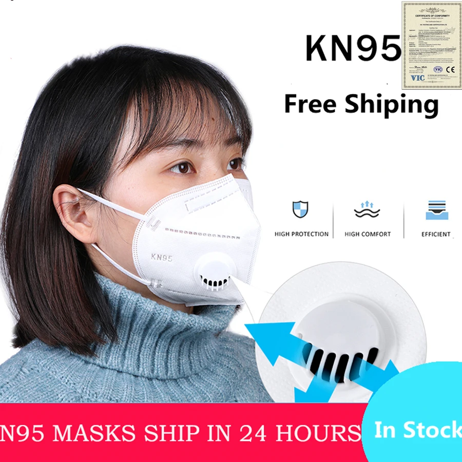 

10Pcs N95 face masks Anti proof Infection KN95 Masks Particulate Mouth Respirator Anti PM2.5 Safety Protective Mask