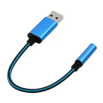 

2In1 USB to 3.5mm Audio Cable USB Computer AUX Headphone Adapter Cable Converter for Apple Beats Earphones 0.2m/1m