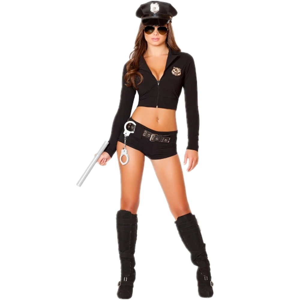 Disfraces de Halloween para mujer, disfraz Sexy de policía para mujer,  uniforme de oficial de policía, disfraz de Halloween para adultos y  mujeres, disfraz de mujer|Trajes de festividades| - AliExpress