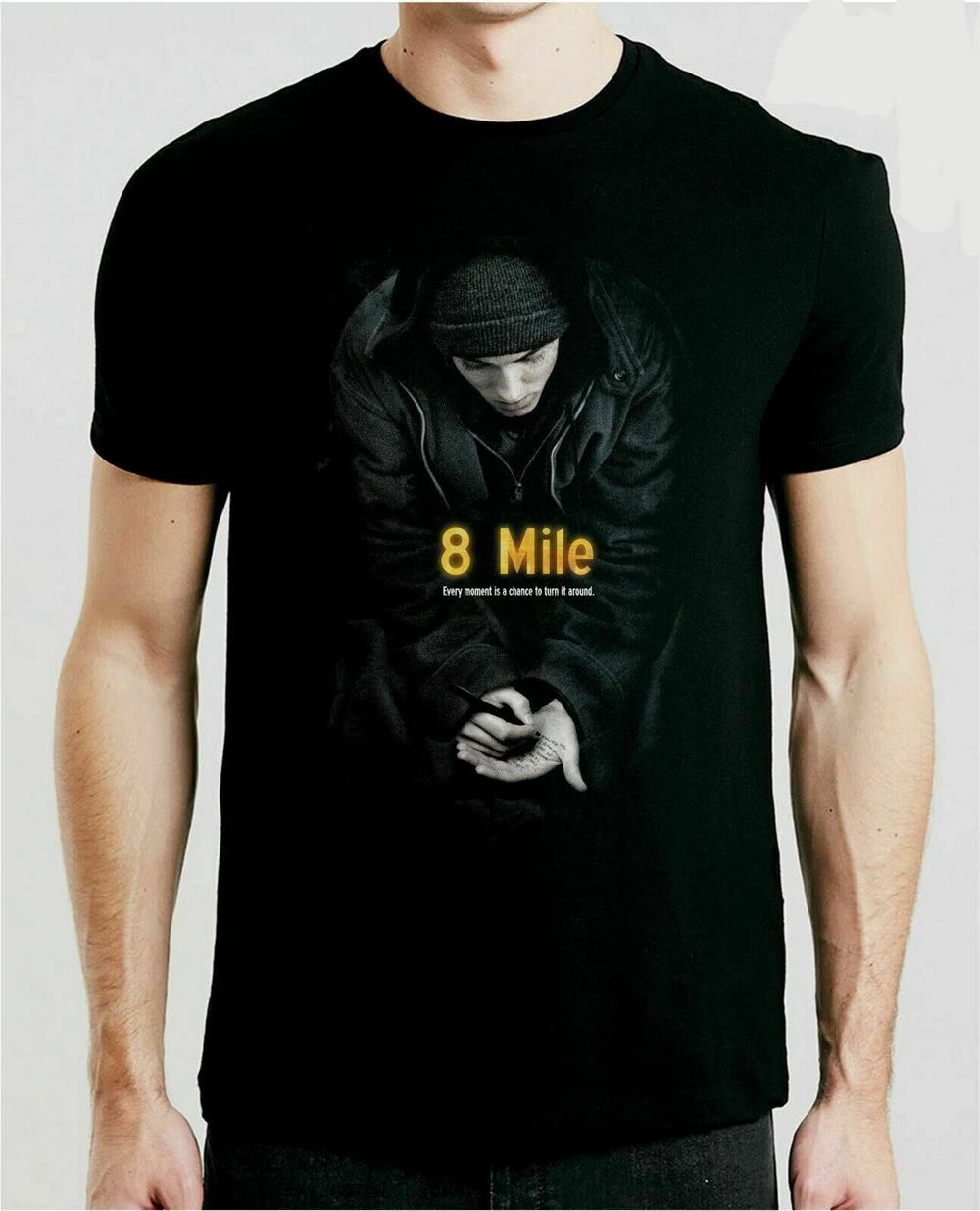 Kleding Gender-neutrale kleding volwassenen Tops & T-shirts T-shirts Vintage jaren 00 Film Promo 8 Mile Eminem Shirt 