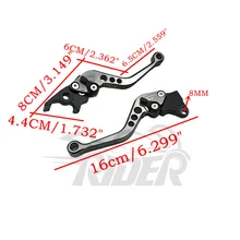 1 пара мопед аксессуары для мотоциклов Модифицированная Тормозная ручка Рог Регулируемый ручной рычаг Gy6 Складные Выдвижные Тормозные Рычаги