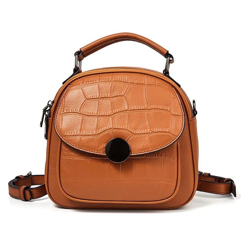 

Luxury Fashion Backpack for Women Designer Genuine Leather Ladies Daypack Causal Small Backpacks Female Travel Shoulder Bags