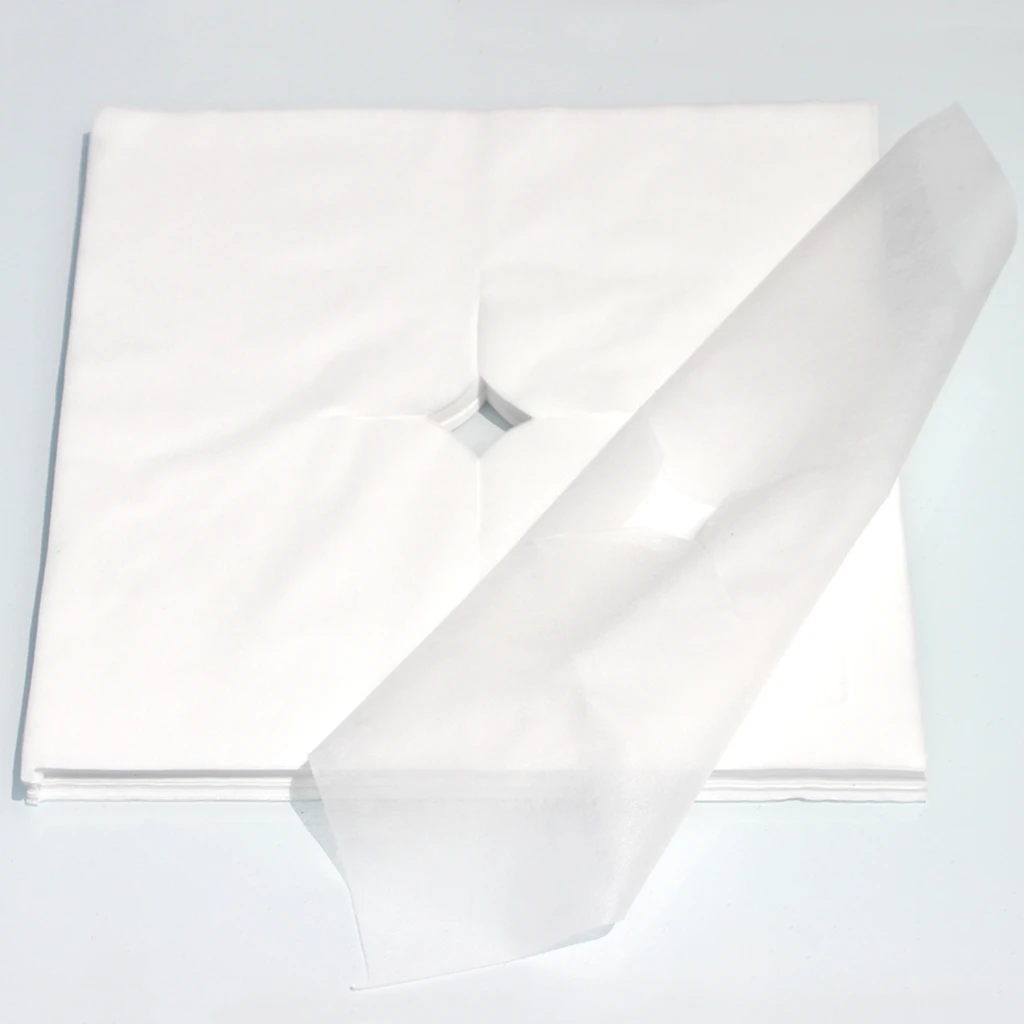 200pcs Disposable Face Cradle Covers for Massage Table - Extra Soft & Sterile Headrest Pillow Covers for Beauty Salon SPA