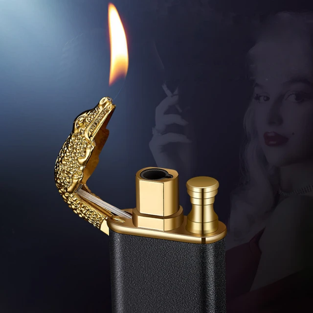 Eagle Head Double Flame Lighter, Metal Torch Turbo Double Fire