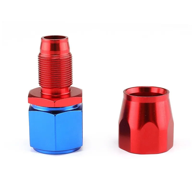 AN4 AN6 AN8 AN10 AN12 0 45 90 180 Degree Aluminium Oil Fuel Reusable Fitting Hose End Adapter water cooling oil cooling joint