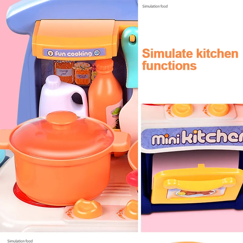 Детские кухонные игрушки повар, меняющий ребенка, игровой домик, игрушка, кухонная утварь, кастрюли для приготовления пищи, посуда, игрушки для девочек