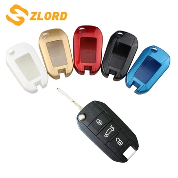 

Zlord 3 Buttons Car Remote Key Case Cover Shell Fob Fit for Peugeot 208 308 508 3008 5008 Car Accessories Keys Protector