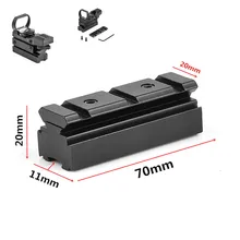 Пикатинни 11 мм до 20 мм ласточкин хвост к Вивера рейку База область адаптера крепление для пневматического пистолета или винтовки пистолет Снайперский прицел