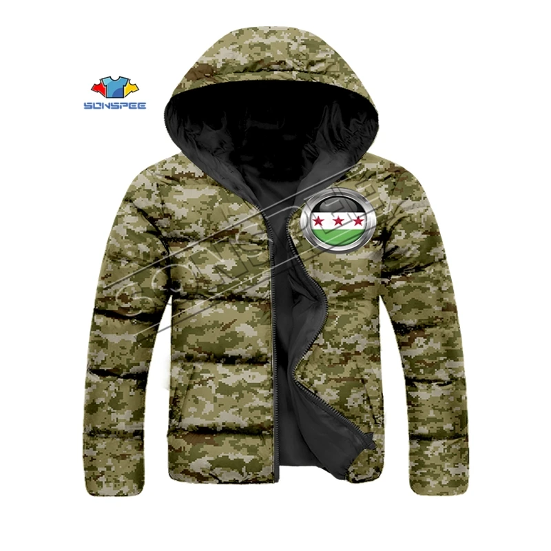 Зимняя мужская и женская модная толстовка, 3D принт, Национальный значок, камуфляж, хип-хоп, пуховое пальто, куртки с капюшоном, пальто, парка, верхняя одежда