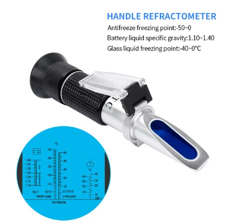 Antifreeze Tester Vdiagtool антифриз точка замерзания тестер инструмент двигатель Жидкость гликоль мочевины измеритель концентрации ручной автомобильный аккумулятор рефрактометр - Цвет: Antifreeze Tester