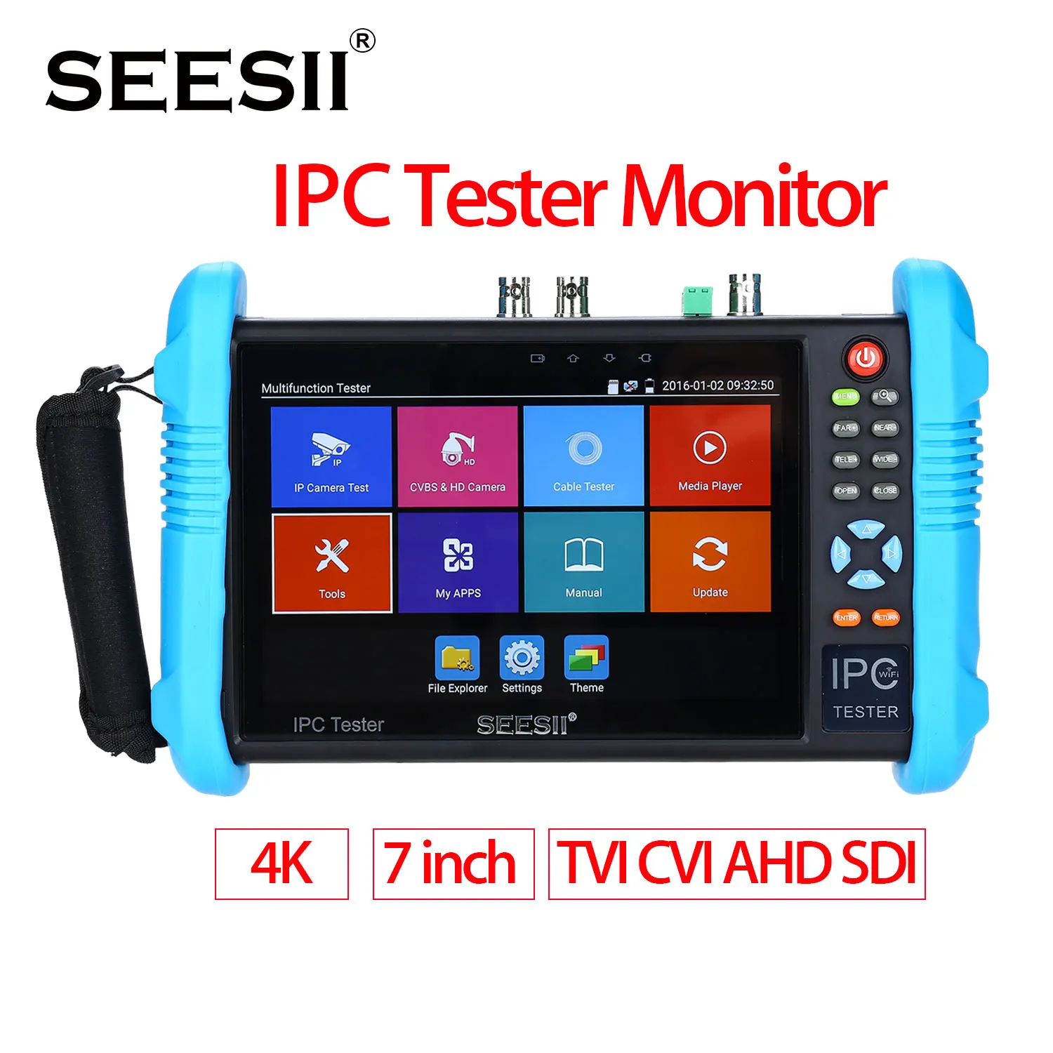 Камера видеонаблюдения SEESII 7 дюймов 4K 1080P TVI CVI AHD SDI CVBS | Безопасность и защита