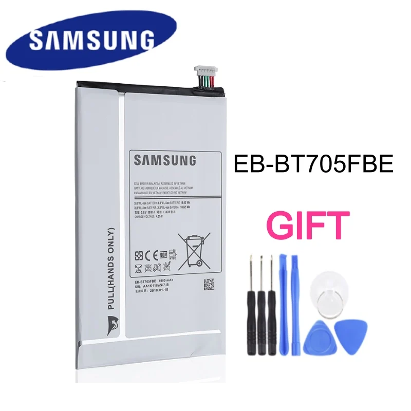 Оригинальная запасная батарея для планшета Samsung Galaxy Tab S 4900 T700 T705|Аккумуляторы