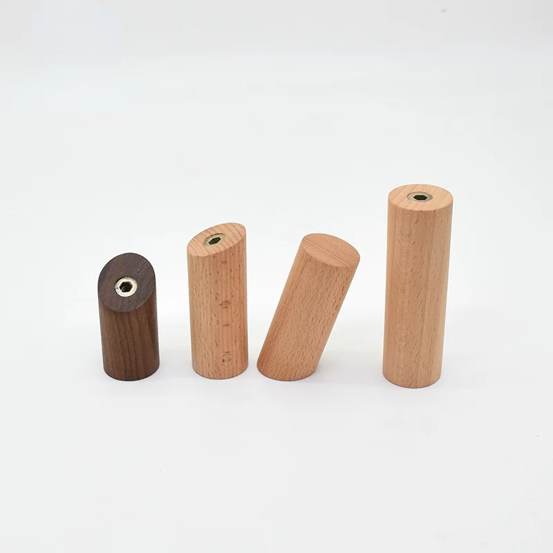 Creative Beech Walnut Wood Hook Wall Wall Mounted Coat  Entrance Clothes Hat Skirt Taper Punch Home Hotel Decoration Robe Hanger 4