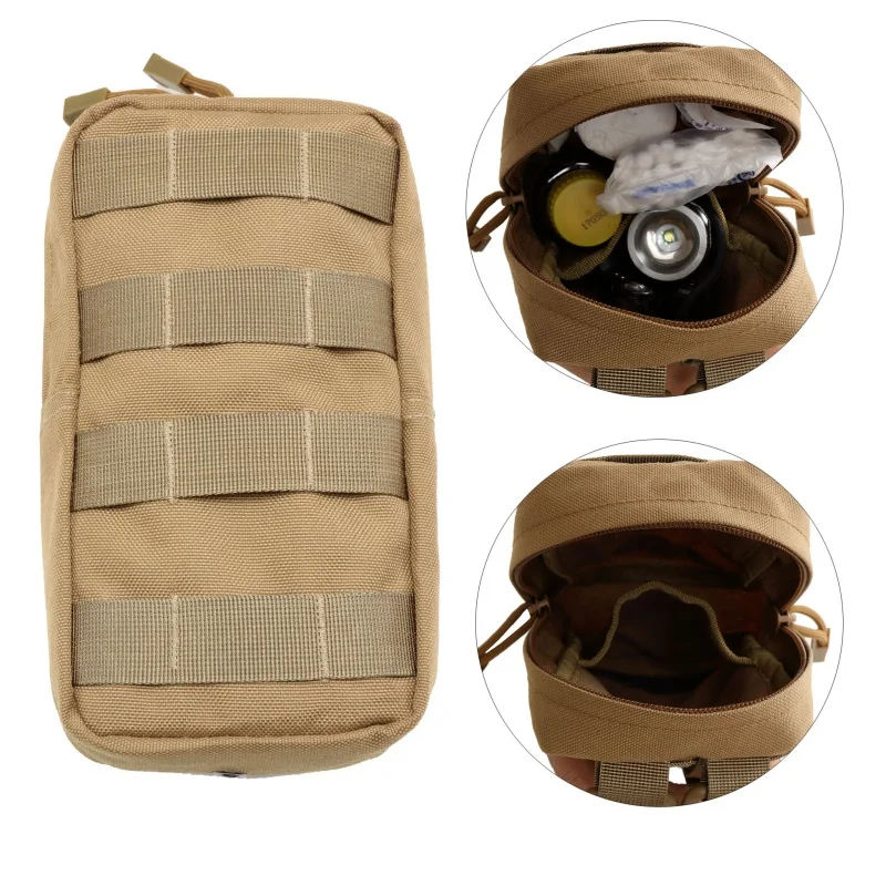

600D Oxford Cloth Utility Tactical Pouch Bag Outdoor Military Vest Waist MOLLE Bag Outdoor Gadget Hunting Wasit Pack Equipment