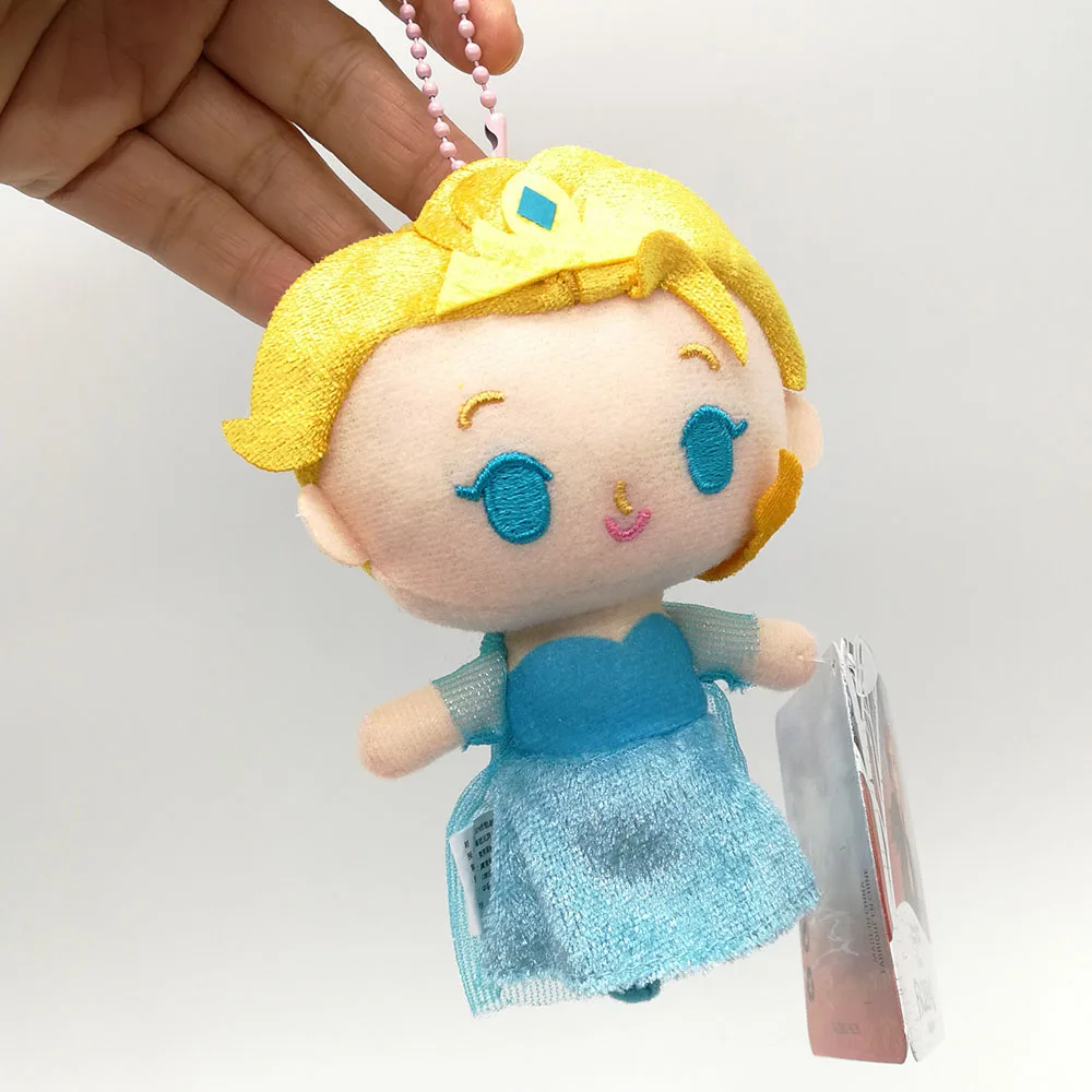 Elsa Новинка 20 шт 3 вида стилей Принцесса Эльза Анна Олаф снеговик 4," 12 см плюшевый брелок-подвеска - Цвет: Elsa