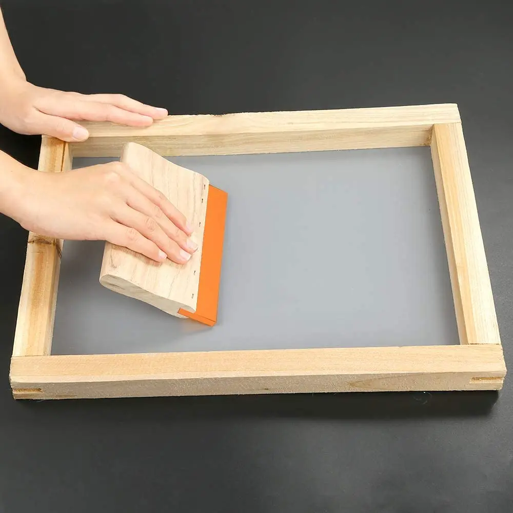 Multi-size Silk Screen Printing Squeegee Ink Scraper Screen Printing Aluminum Emulsion Scoop Coater Tools Part 1pc Cleaning Squeegee Screen Printing Mesh Art Craft Tools