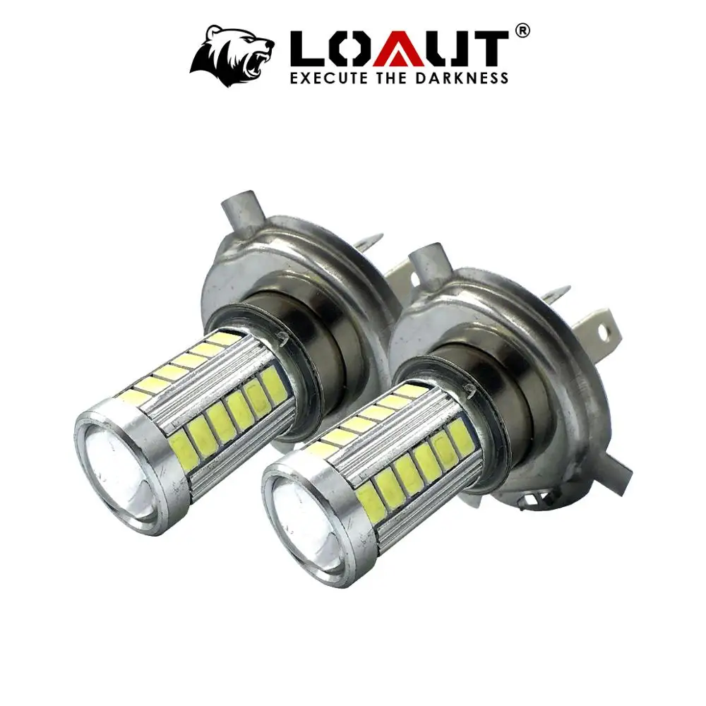 H4 светодиодный светильник супер яркий 5630 5730 33 SMD белый автомобиль противотуманные фары 12 В 24 в 6000 К белый Вождение день ходовой лампы Авто Canbus