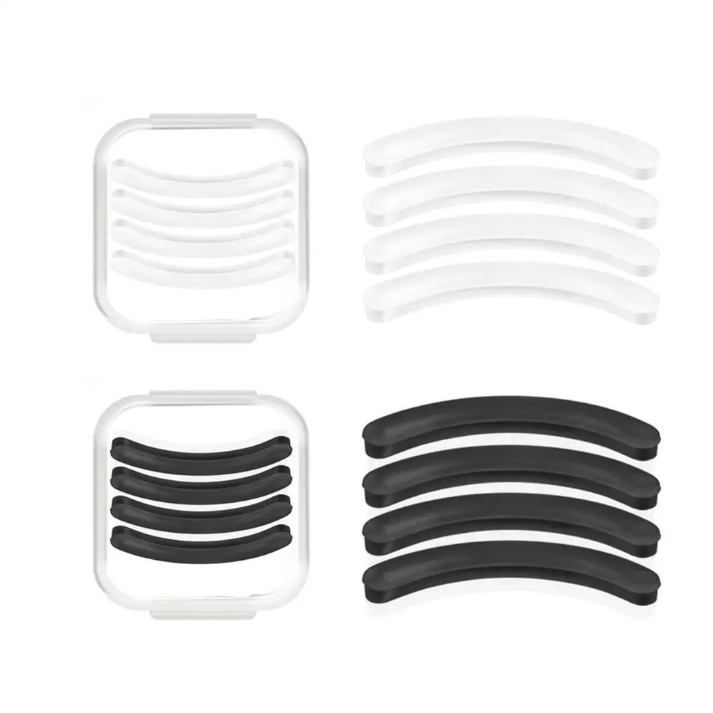 

4Pcs Elastic Replacement Eyelash Tweezers Strip Silicone Pads Lash Curler Supply Elastic Makeup Tool Replacement Strip easy