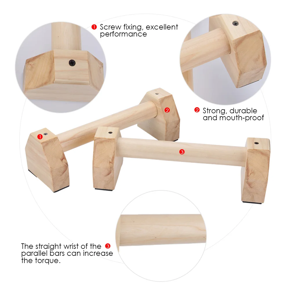 2 шт Деревянный пуш-ап стойка для фитнеса домашний тренажерный зал и тренажеры Бодибилдинг h-образный кронштейн