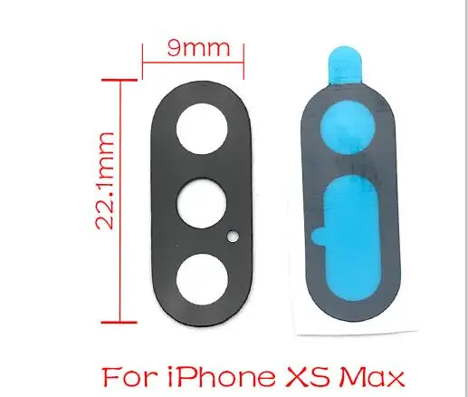 2 шт./партия стекло камеры для Iphone 6 7 8 Plus X XR XS Max задний объектив задней камеры с клеевым клеем - Цвет: For Iphone XS Max