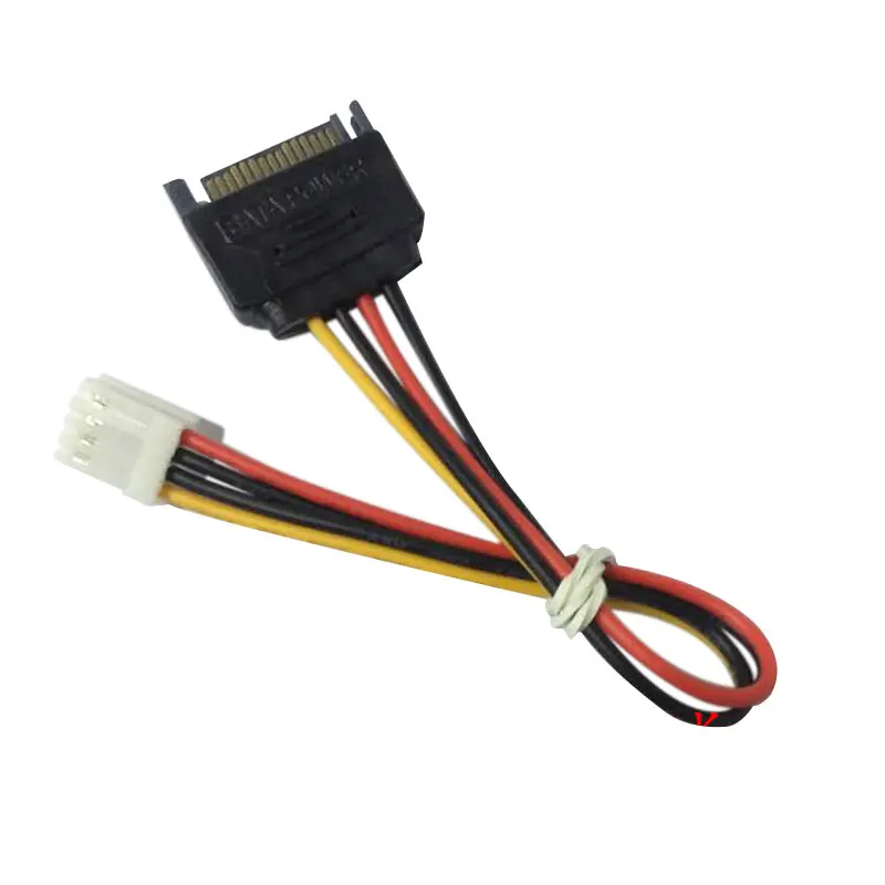 FDD Гибкий адаптер с жестким диском кабель питания SATA 15 Pin папа к 4 контактный