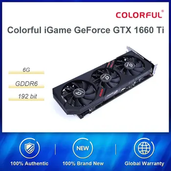 

Colorful iGame GeForce GTX 1660 Ti Graphics Card Nvidia GPU GDDR6 6G Gaming Desktop Video Card 192 bit DP/HDMI/DVI PCI-E 3.0