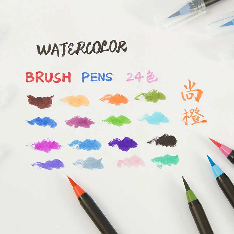 20-24-48PCS-Watercolor-Brush-Marker-Pen-Art-Felt-Painter-Calligraphy-School-Art-Supplies-Lettering-Colouring (2)