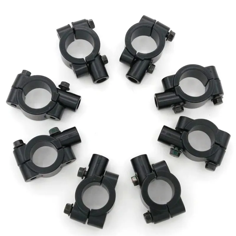 Soportes de montaje abrazaderas abrazadera montaje de espejo retrovisor soporte motocicleta bici manillar espejo adaptador soporte 1pc 8mm 10mm