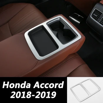 

Car Armrest Box Water Cup Holder Trim Cover For Honda Accord 10 10th 2018 2019 Auto Chrome Visor Sticker Accessories