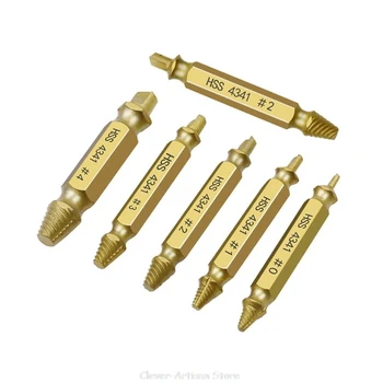 

6pcs Damaged Screw Extractor Speed Out Drill Bits Removal Tool Broken Bolt Remover Deburrer Au 24 20 Dropship