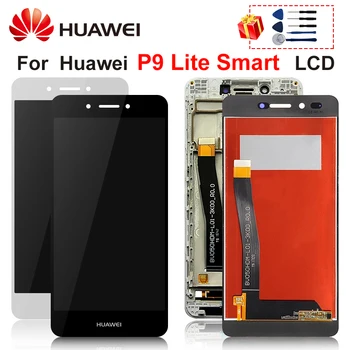 

For Huawei P9 Lite Smart LCD Touch Screen Display Digitizer Assembly Parts With Frame For Huawei DIG-L03 DIG-L22 DIG-L23 LCD