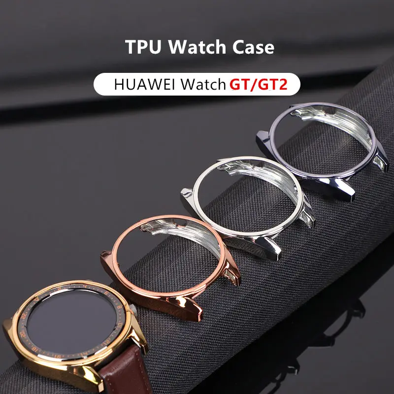 Чехол из ТПУ для huawei watch GT 2 46 мм, ремешок с мягким покрытием, универсальная защитная крышка для экрана, бампер для huawei Watch 2 pro/GT2 46 мм