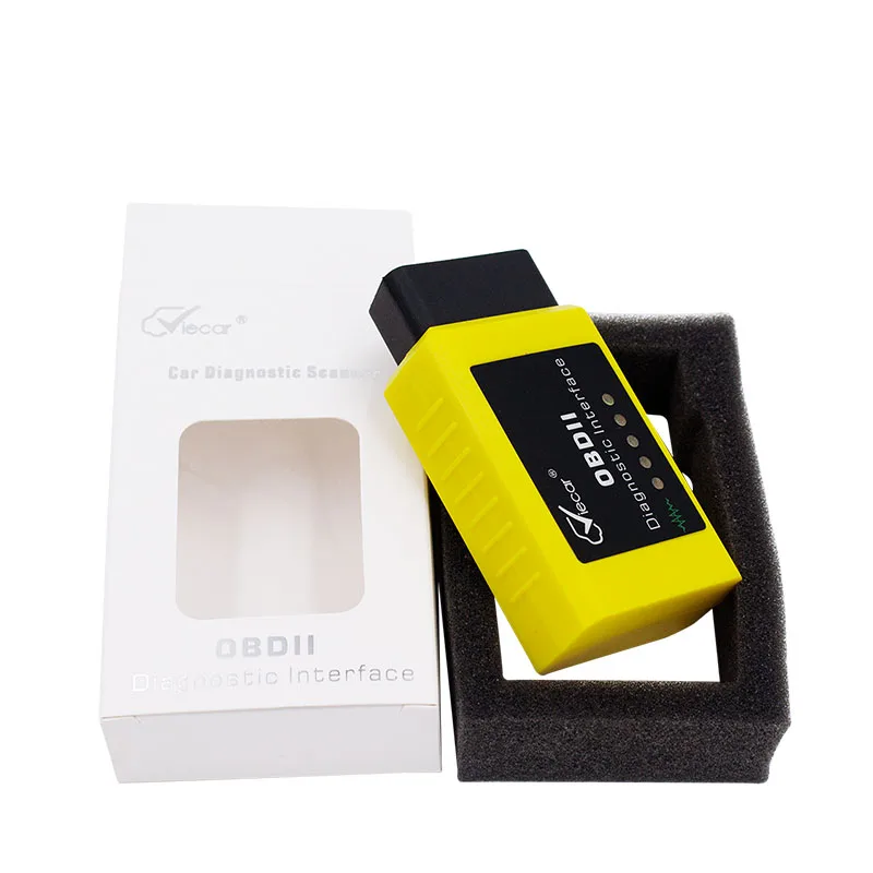 V1.5 Viecar Bluetooth ELM 327 OBDII для Android Крутящий момент автомобиля код сканер OBD 2 Авто диагностический инструмент elm 327 v1.5