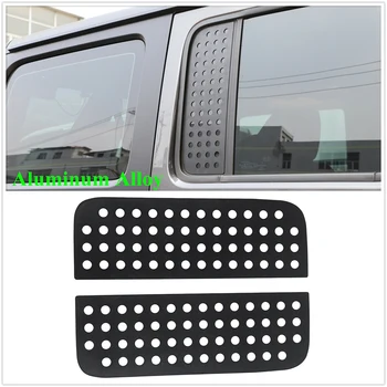 

100% Brand New For Jeep Wrangler JL 2018 2019 2020 Rear Door Window Glass Strip Decals Aluminum Stickers