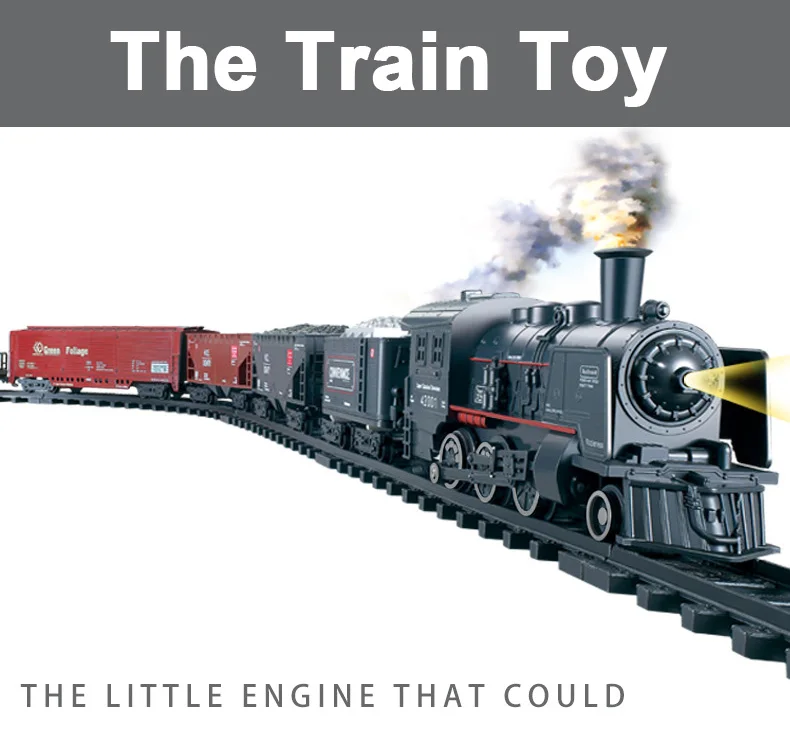 Детский игрушечный Электрический поезд, Набор железной дороги, Радиоуправляемый поезд, модель, детский поезд, игрушки для детей, железная дорога с дистанционным управлением, Набор железной дороги