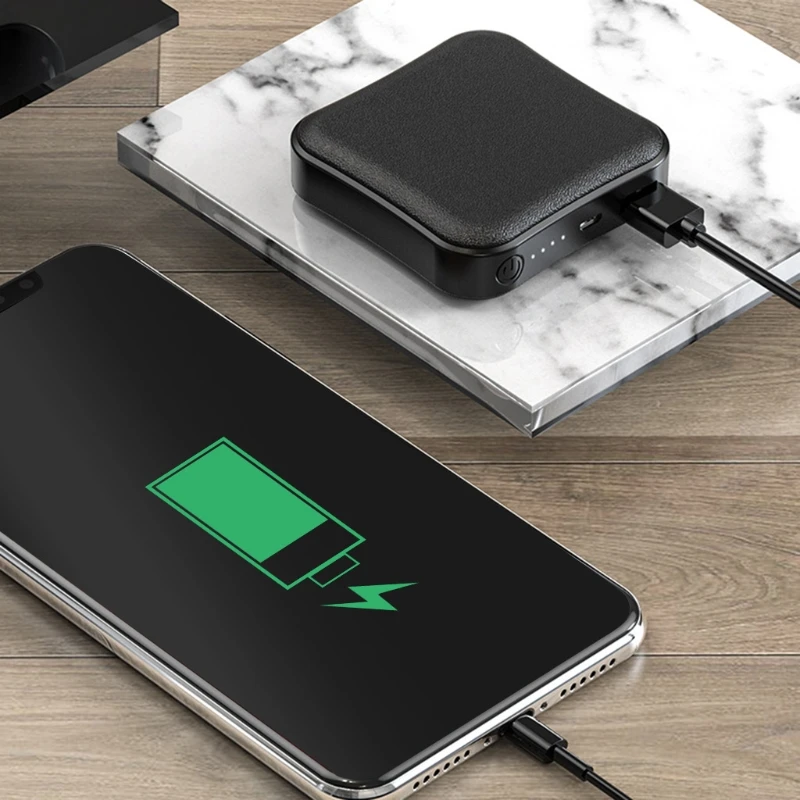 Cartoon Square Mini Charger 8000mAh Portable Outdoor Power Bank Camping External Backup Battery Pack 2.1A Fast Charging top power bank