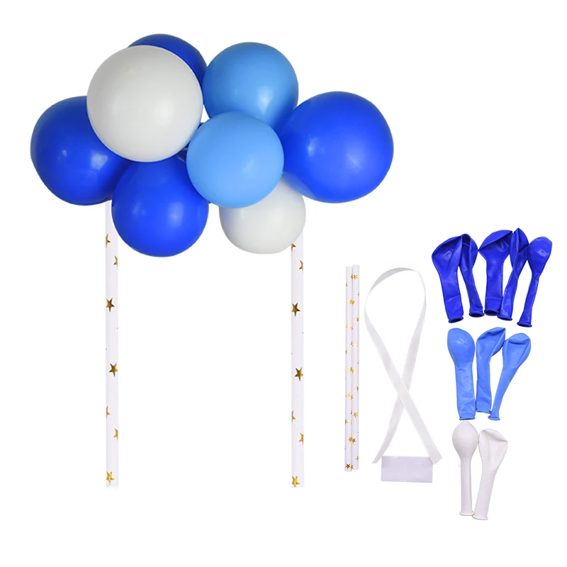1set Creative Balloon Multi Cake Topper Baby Shower Birthday DIY Cake Top Flags Decoration Festival Wedding Party Supplies - Цвет: B11