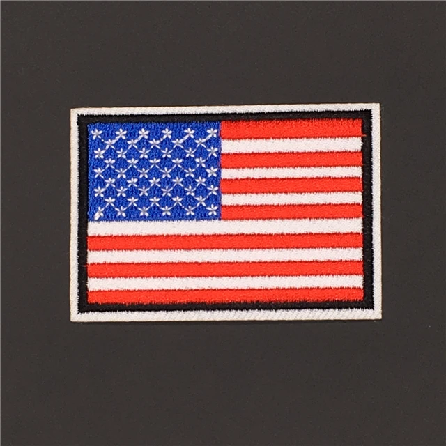 US Flag Patch - Black Border