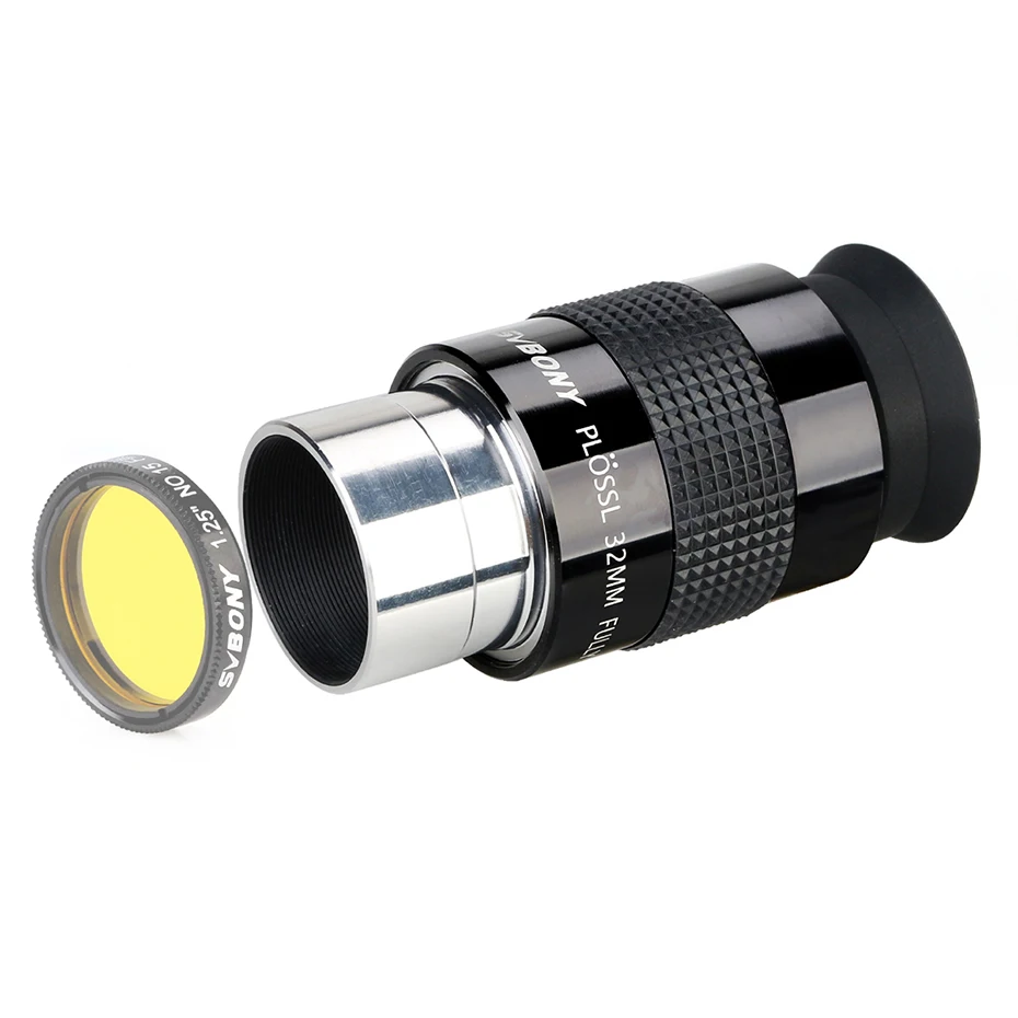 Svbony Eyepiece 1.25" (PLOSSL) PL Telescope Eyepiece 6/12/17/25/32/40mm 4-Element Design 48-Degrees Field of View SV131 telescope eyepiece