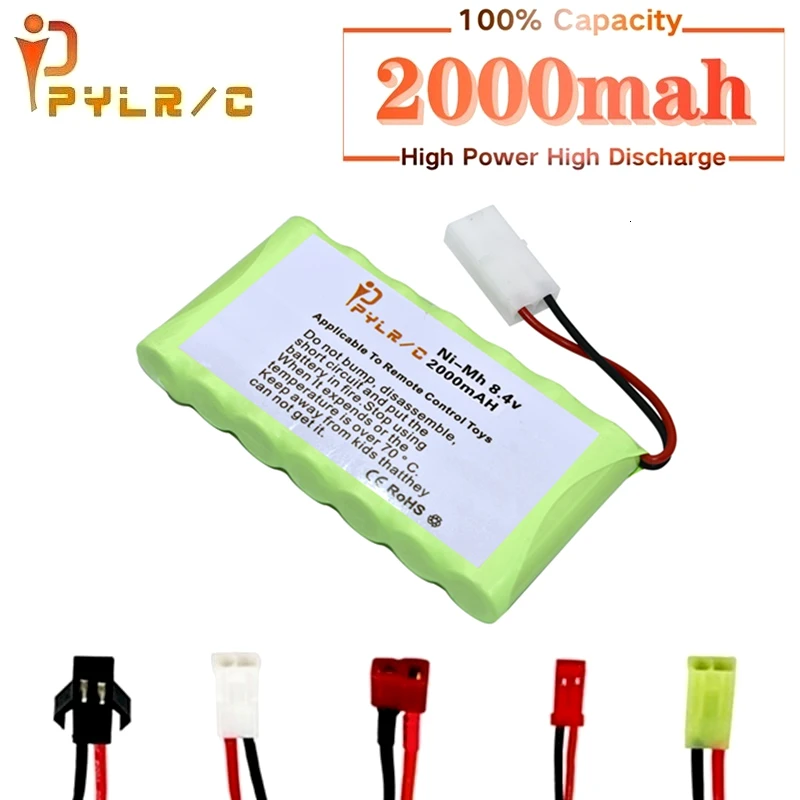 8.4v Rechargeable Battery For Rc toys Cars Tanks Robots Gun Boat With Tamiya Plug NiMH AA 2000mAh Pack 1Pcs | Игрушки и хобби